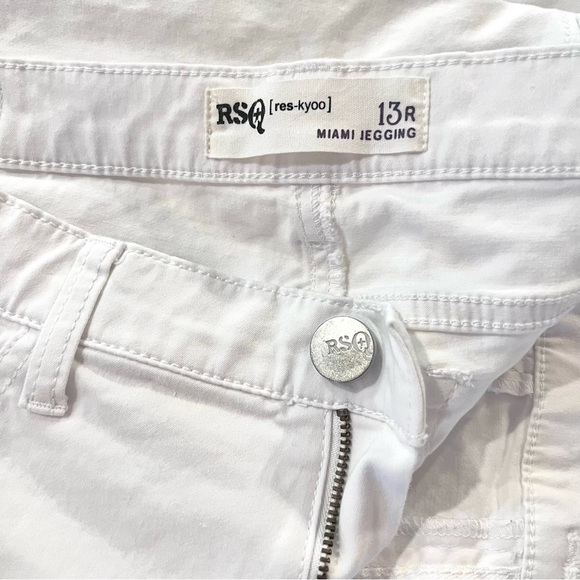 RSQ arctic white Miami jeggings. Super soft. Faux front pockets. SZ 13 juniors - Picture 8 of 12